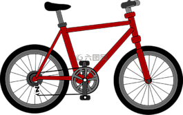 自行車,循環(huán),紅色