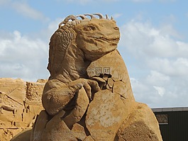 沙雕,søndervig,丹麦