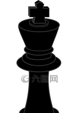 國(guó)王,棋,黑