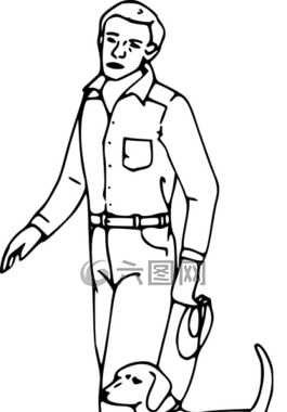 男子,狗,宠物