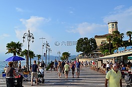 加爾達(dá),lazise,海濱長廊