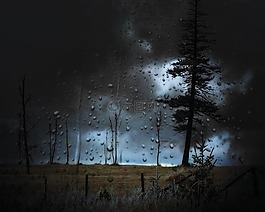暴風(fēng)雨,景觀,水滴