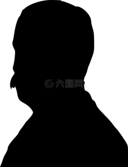 男子,側(cè)影,黑