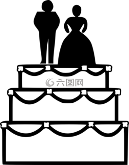蛋糕,婚禮,新娘