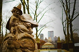中央公園,侏儒,雕像