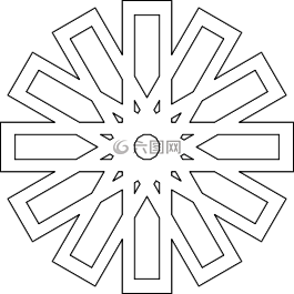 模式,形狀,白
