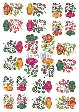 玫瑰,玫瑰花紋圖案,背景圖像