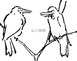 鳥(niǎo),坐,樹(shù)