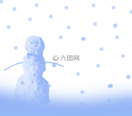 雪人,雪下,冬天