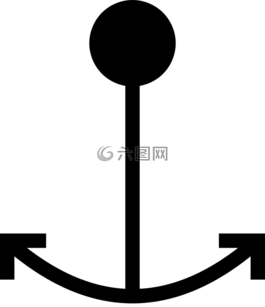 錨點,海,船
