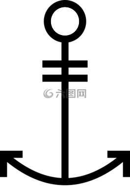 錨點,海,船