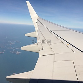 飛機(jī),翼,云