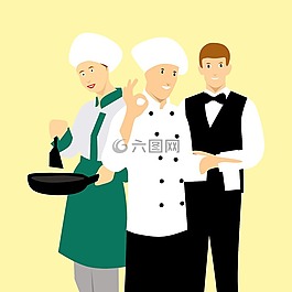 廚師,男子,餐廳