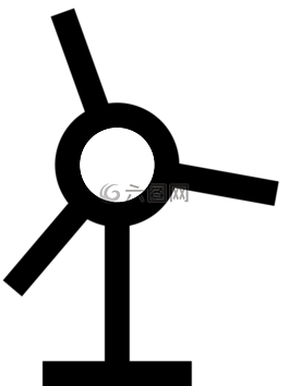 風(fēng)車,地圖,符號