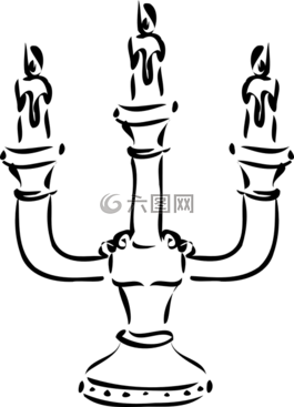 燭臺,蠟燭,光