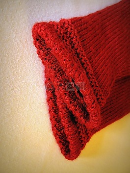 knitt,羊毛,紅色