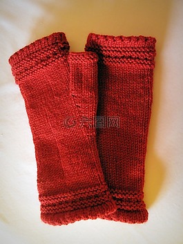 knitt,羊毛,紅色