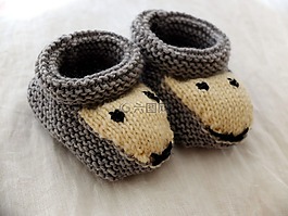 鞋,嬰兒,knitt