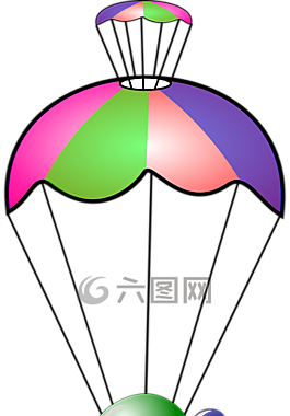 傘兵,降落傘,跳傘者
