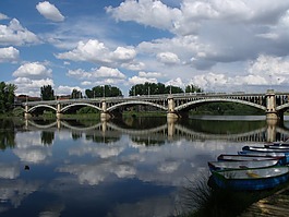 橋,河,水