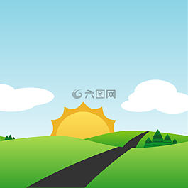 景观,太阳,现场