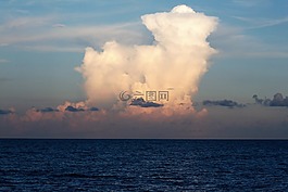 云,海洋,天空