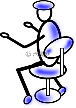椅子,工作,坐