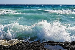 巖質(zhì)海岸,波,海
