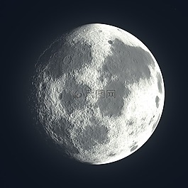 滿月,月球,夜