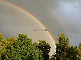 天氣,彩虹,心情