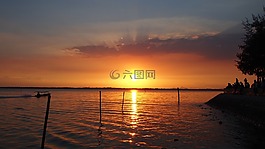 唐海地块,晚报,日落