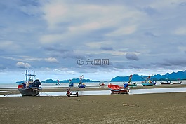 海,海灘,的水體