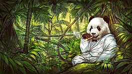 熊貓,叢林,藝術(shù)