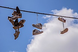 鞋,繩子,空氣
