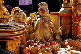 guatemela,市場,雕像