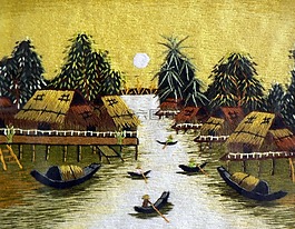 掛毯,景觀,越南
