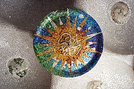 馬賽克,高迪,巴塞羅那