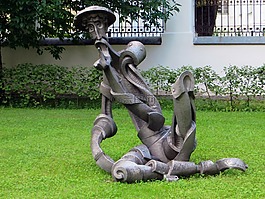 雅,公園,雕像