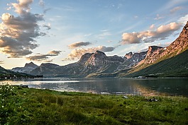 景觀,山,海
