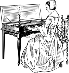 古钢琴,键盘,键盘乐器