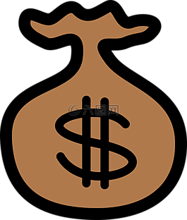 moneybag,袋,錢