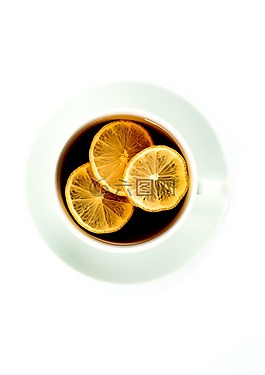 茶杯,茶,檸檬