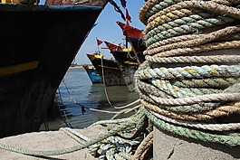 船,海,繩