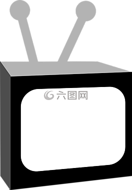 電視,黑,白