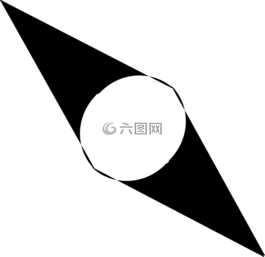 指南針,點,南