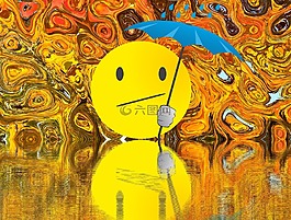 傘,雨,秋季