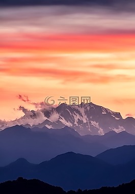 瑞士,日落,黃昏