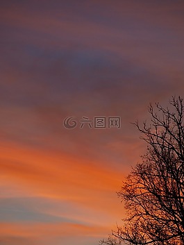 余輝,心情,浪漫