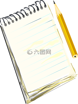 记事本,铅笔,螺旋