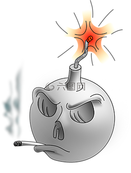 炸彈,危險(xiǎn),吸煙